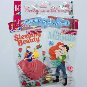 Disney Princess Lot 3-Dimensional Stickers - Disney NWT!